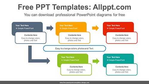 Text Boxes Compare PowerPoint Diagram