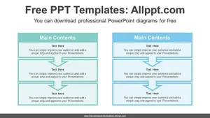 Text Boxes Comparison PowerPoint Diagram