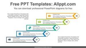 Text Boxes Stairs PowerPoint Diagram
