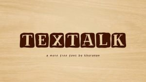 Textalk Font › Fontesk