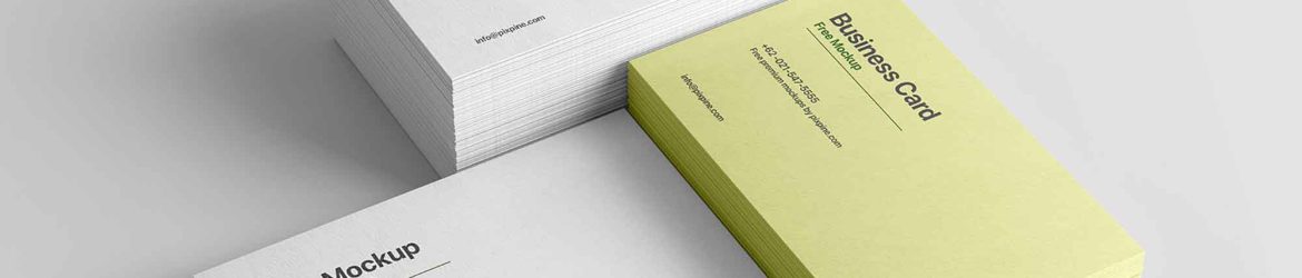 Textured Business Cards Mockup