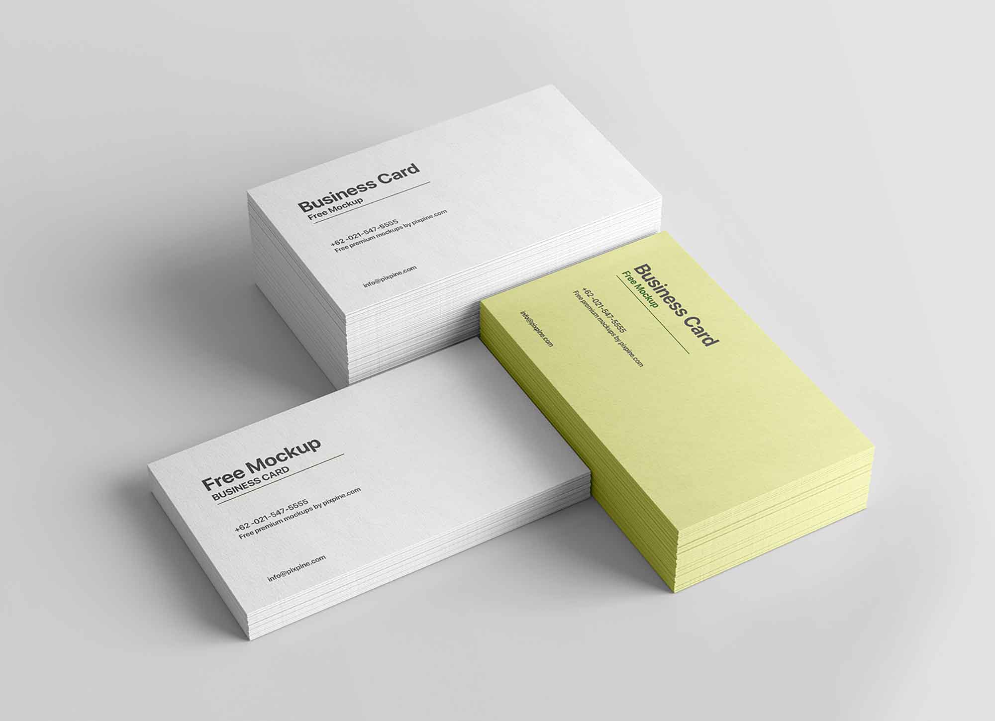 Textured Business Cards Mockup