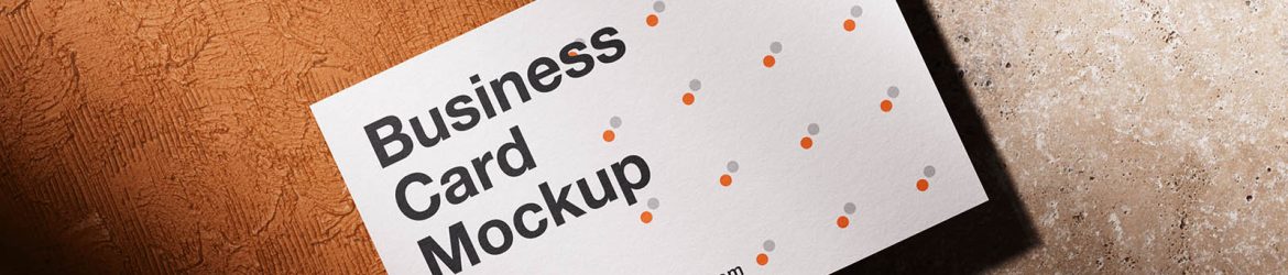 Textured studio business card mockup Textured studio business card mockup