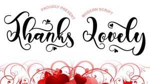Thanks Lovely Font › Fontesk