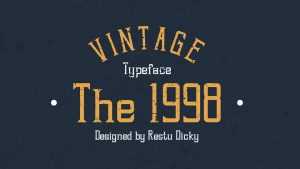 The 1998 Vintage Font › Fontesk