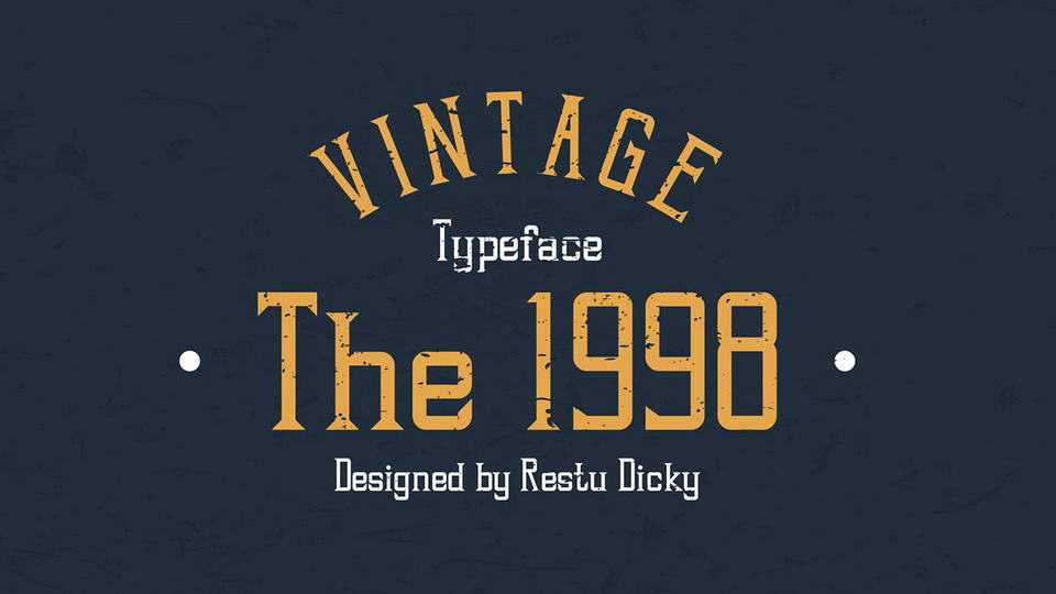 The 1998 Vintage Font › Fontesk