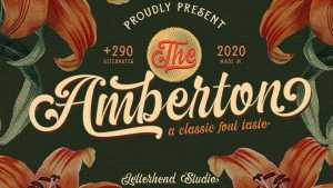 The Amberton Script Font › Fontesk