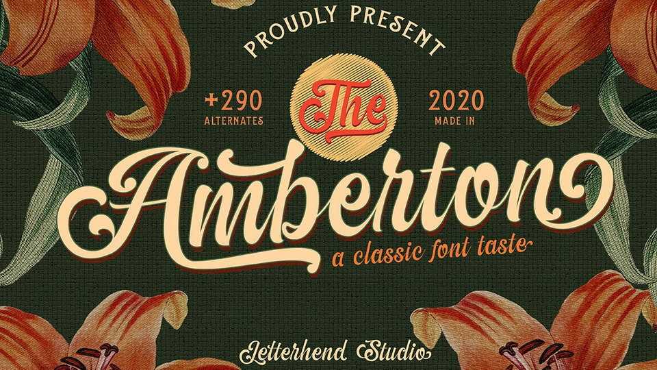 The Amberton Script Font › Fontesk