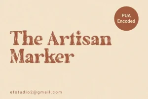The Artisan Marker Display Font
