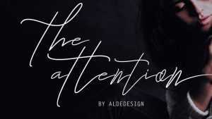 The Attention Script Font › Fontesk