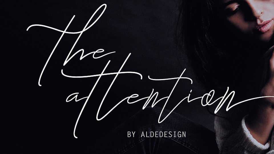 The Attention Script Font › Fontesk