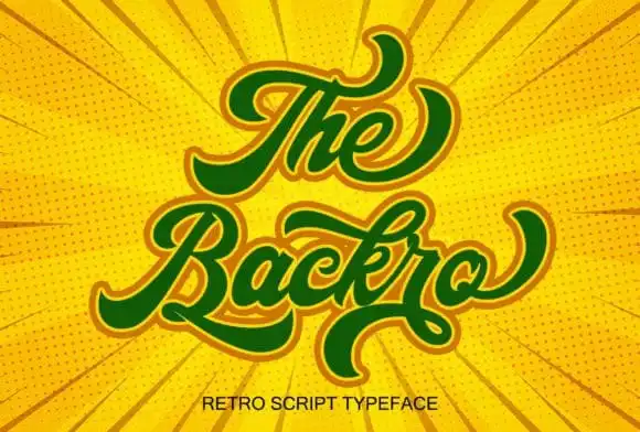 The Backro Calligraphy Font