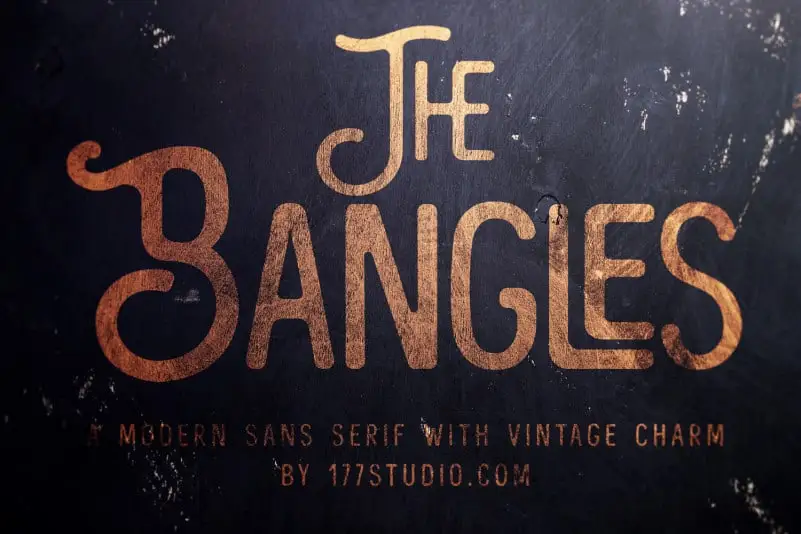 The Bangles - Vintage Font