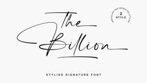 The Billion Script Font › Fontesk