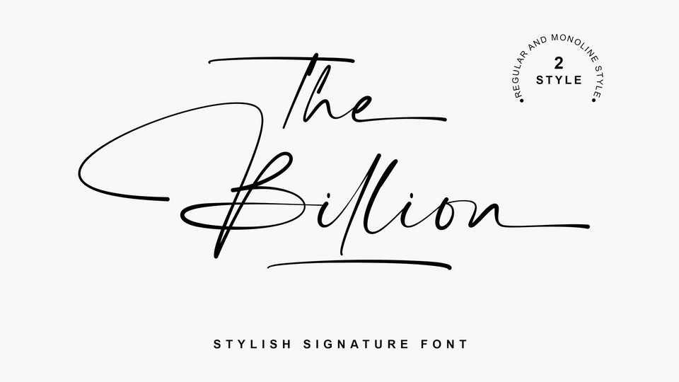 The Billion Script Font › Fontesk