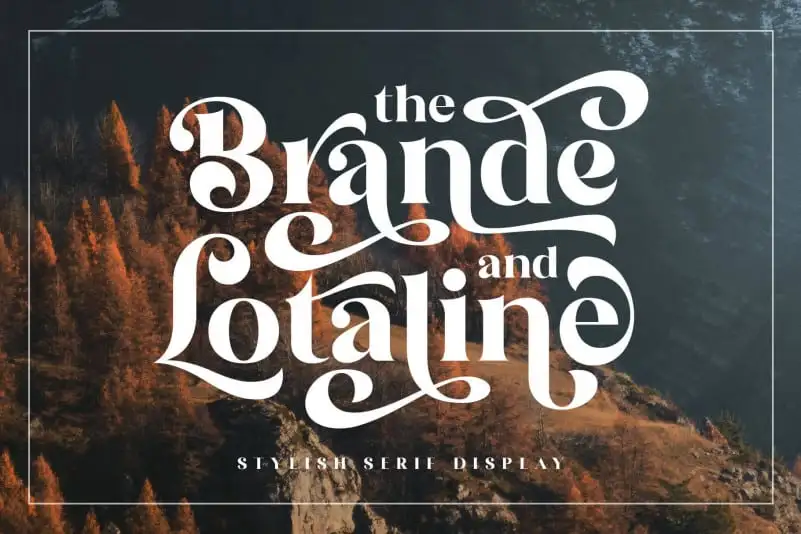 The Brande and Lotaline Serif Font