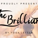 The Brilliant Calligraphy Font - Fonte Grátis The Brilliant Calligraphy Font