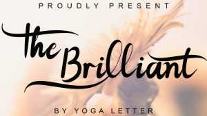 The Brilliant Script Font › Fontesk