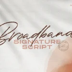The Broadband Script Font