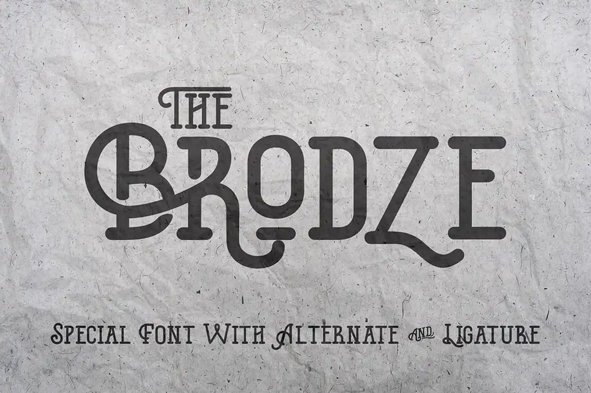 The Brodze Typeface