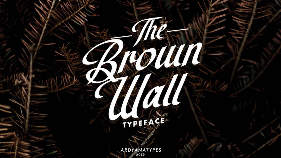 The Brown Wall Script › Fontesk