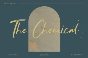 The Chemical Brush Font