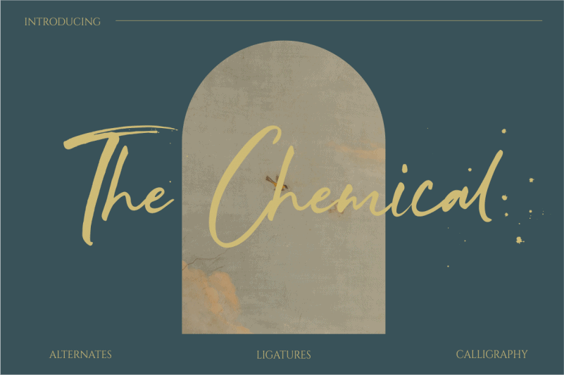 The Chemical Brush Font