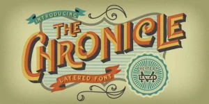 The Chronicle Layered Font