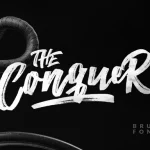 The Conquer Brush Font