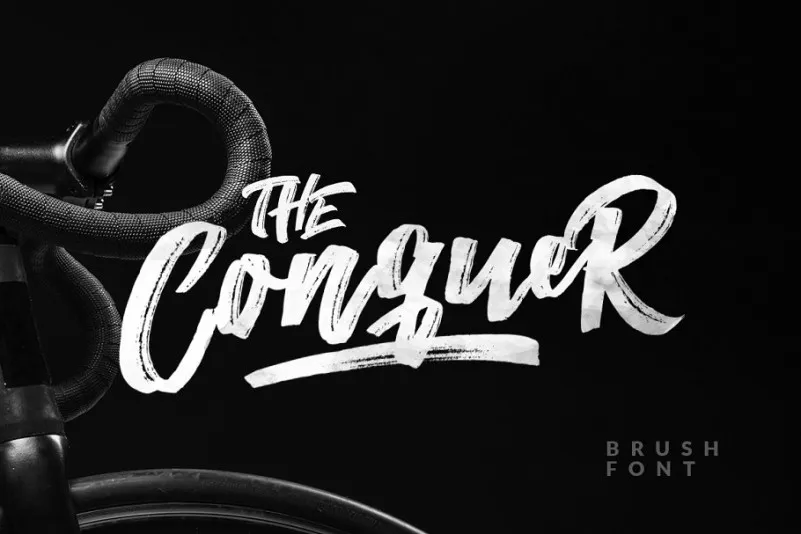 The Conquer Brush Font