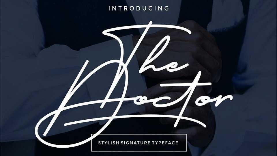 The Doctor Signature Font › Fontesk