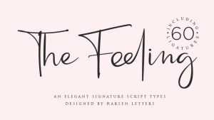 The Feeling Script Font › Fontesk