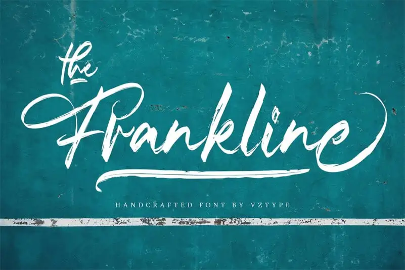 The Frankline Brush Font