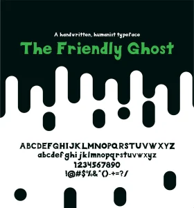 The Friendly Ghost Font