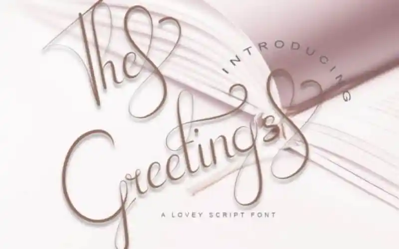 The Greetings Calligraphy Font