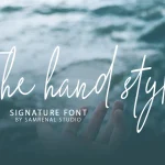 The Hand Style Script Font