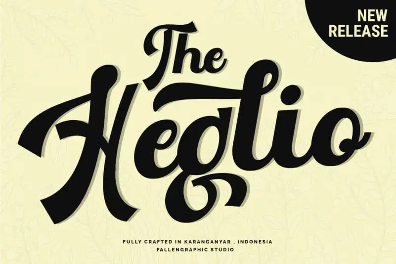 The Heglio Calligraphy Font