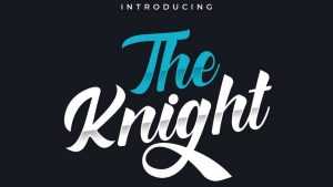 The Knight Script Font › Fontesk