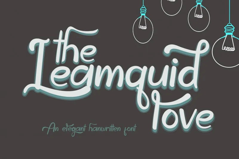 The Leamquid Love Script Font