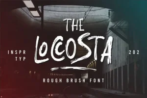 The Loccosta Brush Font