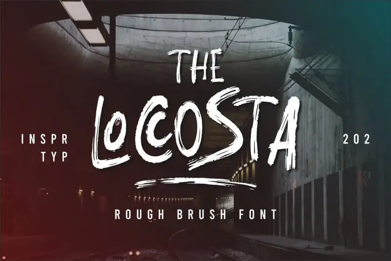 The Loccosta Brush Font