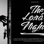 The Lord Night Brush Font