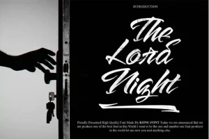 The Lord Night Brush Font