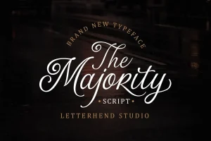 The Majority Script Font