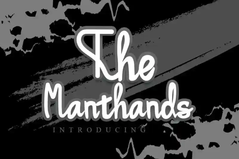 The Manthands Script Font