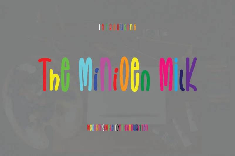 The Minioen Milk Font