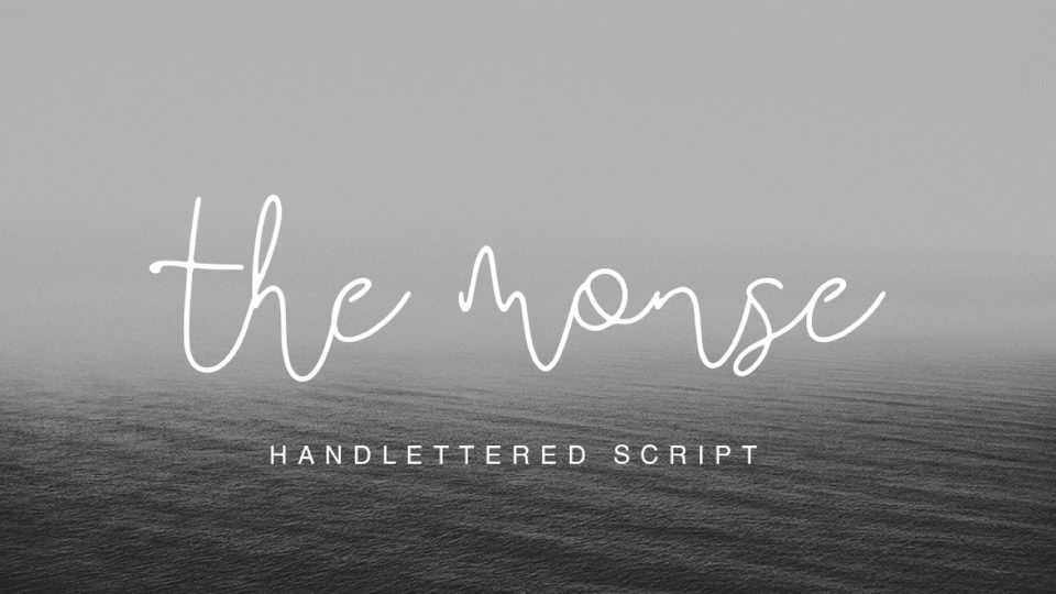 The Monse Script Font › Fontesk