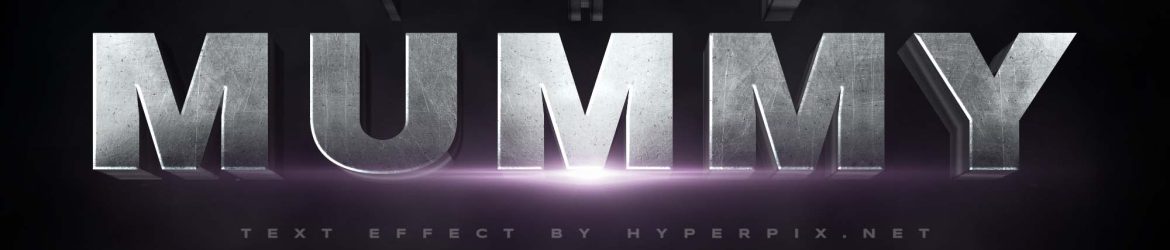 The Mummy Cinematic 3D Text Effect (PSD)