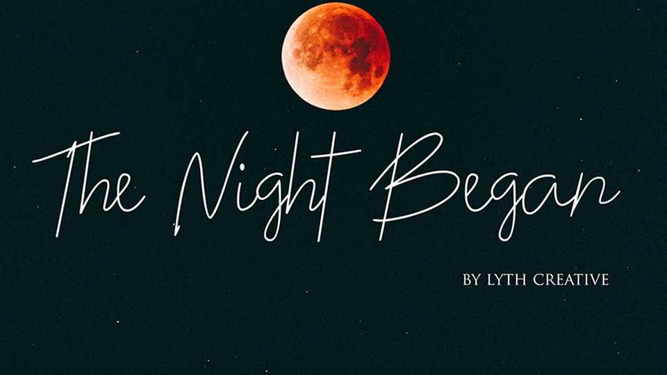 The Night Began Font › Fontesk
