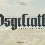 The Osgiliath Display Font